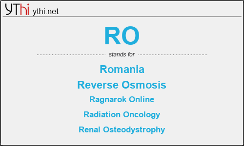 What does RO mean? What is the full form of RO?