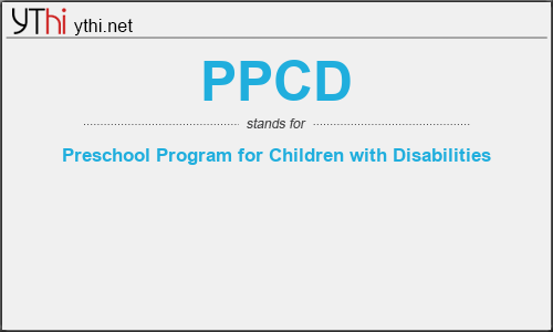 What does PPCD mean? What is the full form of PPCD?