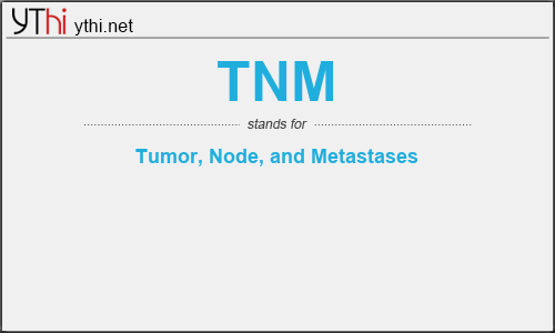 What does TNM mean? What is the full form of TNM?