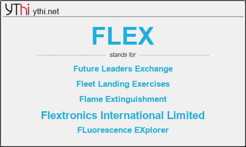 What does FLEX mean? What is the full form of FLEX?