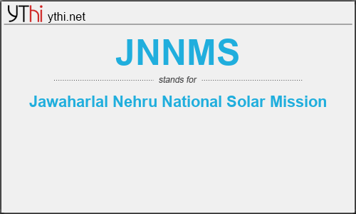 What does JNNMS mean? What is the full form of JNNMS?