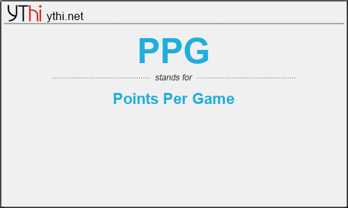What does PPG mean? What is the full form of PPG?