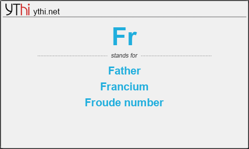 What does FR mean? What is the full form of FR?