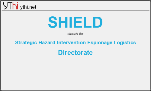 What does SHIELD mean? What is the full form of SHIELD?