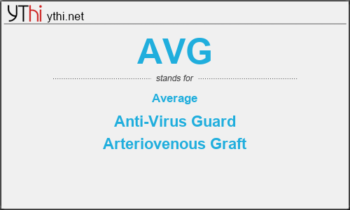 What does AVG mean? What is the full form of AVG?