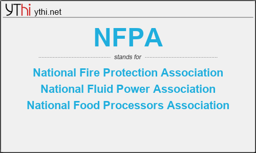 What does NFPA mean? What is the full form of NFPA?