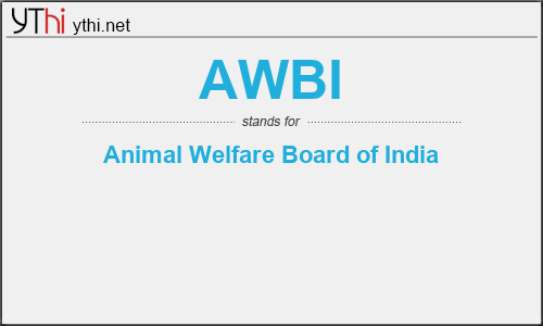 What does AWBI mean? What is the full form of AWBI?