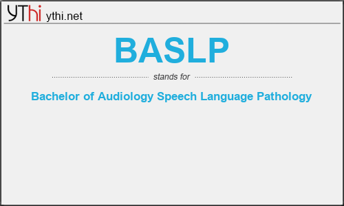 What does BASLP mean? What is the full form of BASLP?