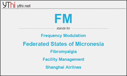 What does FM mean? What is the full form of FM?