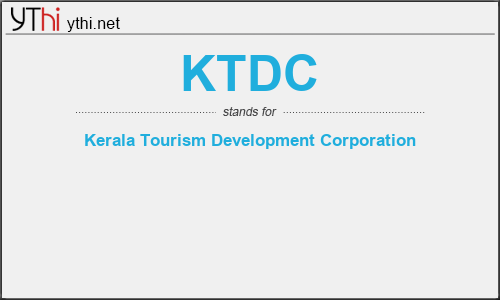 What does KTDC mean? What is the full form of KTDC?
