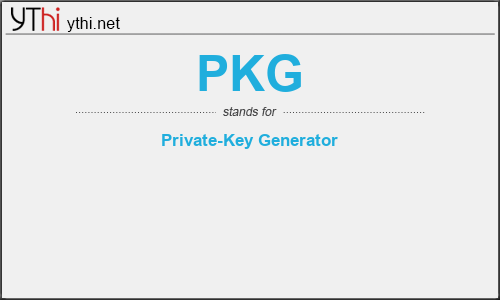 What does PKG mean? What is the full form of PKG?