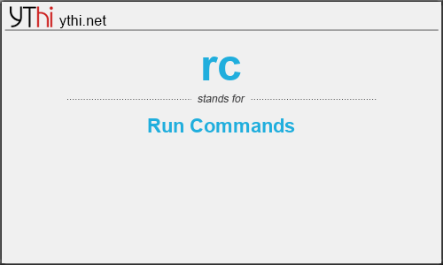 What does RC mean? What is the full form of RC?