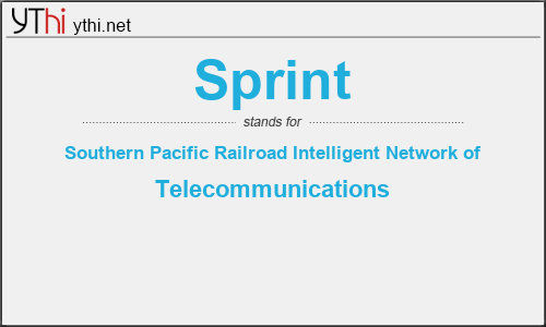 What does SPRINT mean? What is the full form of SPRINT?